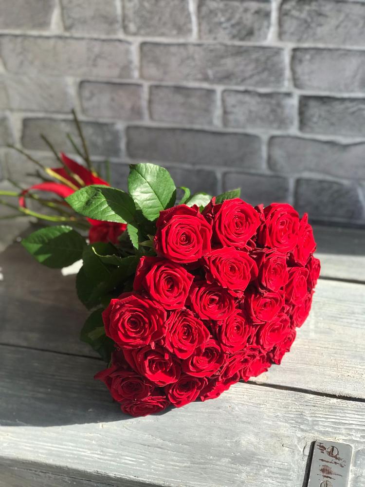 Букет Красные розы Фридом в Питерке