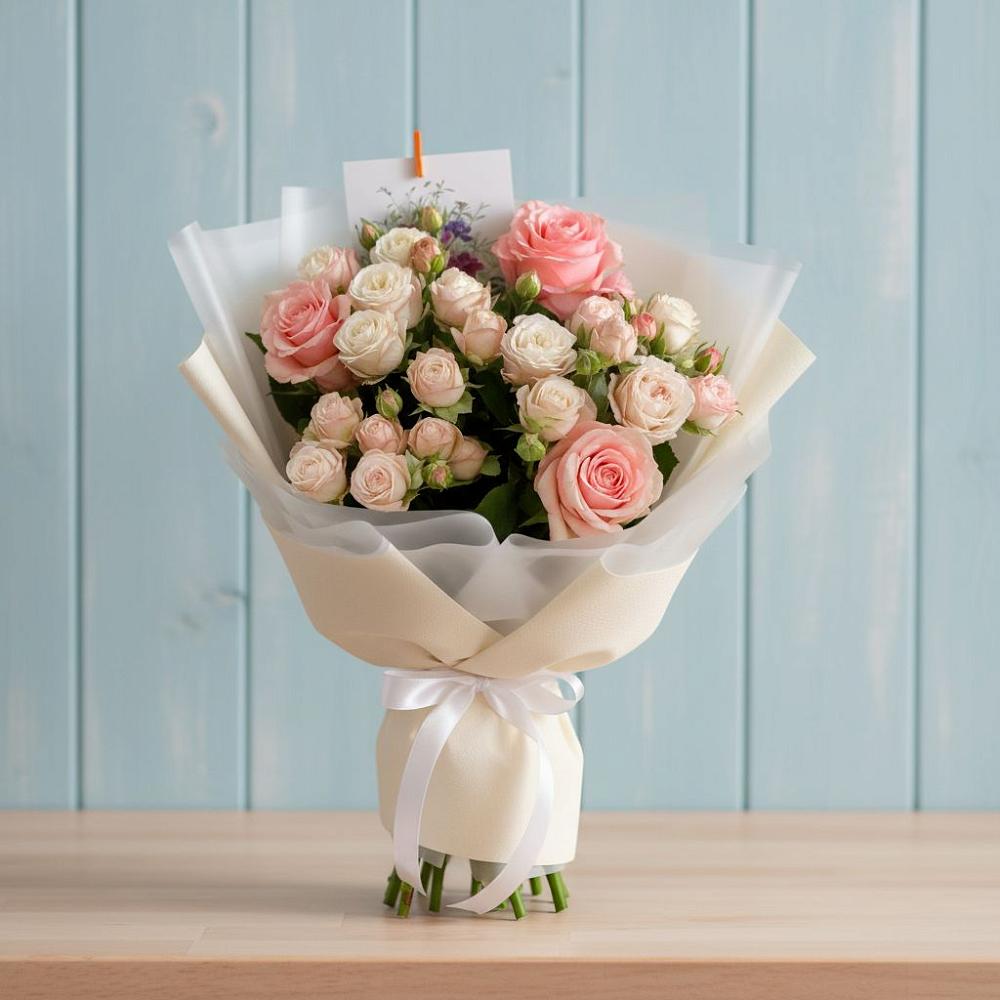 Букет цветов из: Розы в Питерке