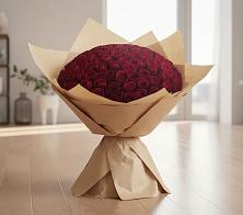 Букет 101 Красная роза в Питерке