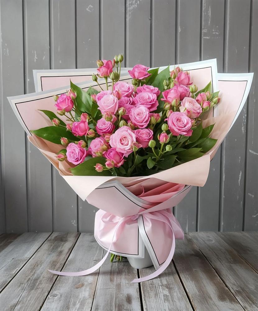 Букет Розовый кустик в Питерке