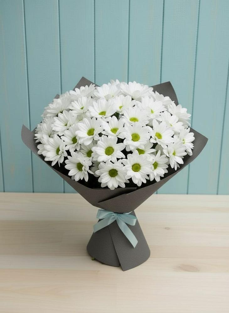 Букет цветов из: Хризантемы в Питерке
