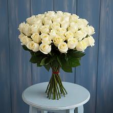 Букет 51 Белая роза Эдлесс Лав #REPLACE_PRED# Питерке