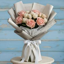 Букет цветов из:  Розы в Питерке