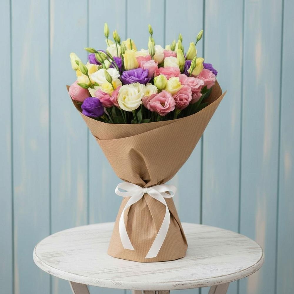 Букет цветов из: Лизиантусы в Питерке