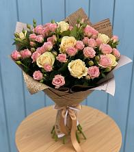 Букет цветов из:  Розы в Питерке