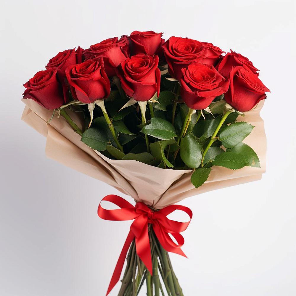 Букет 11 Красных роз Эдлесс Лав в Питерке