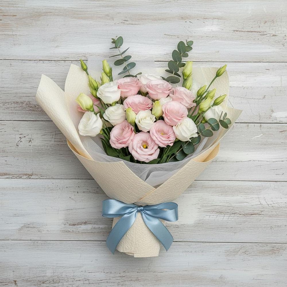 Букет цветов из: Лизиантусы в Питерке